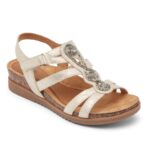 Rockport Bayan Metalik Boncuklu Sandalet
