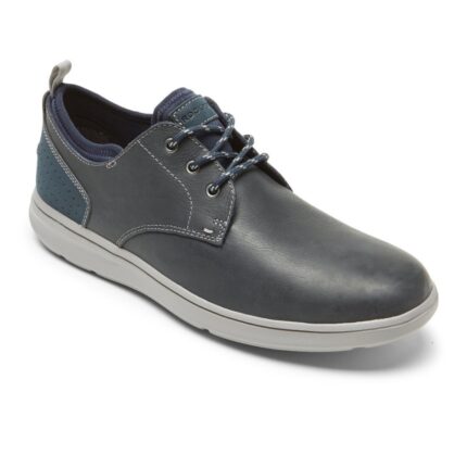 Rockport Erkek Beckwith Düz Burunlu Oxford Yeni Elbise Blues Lea Sde