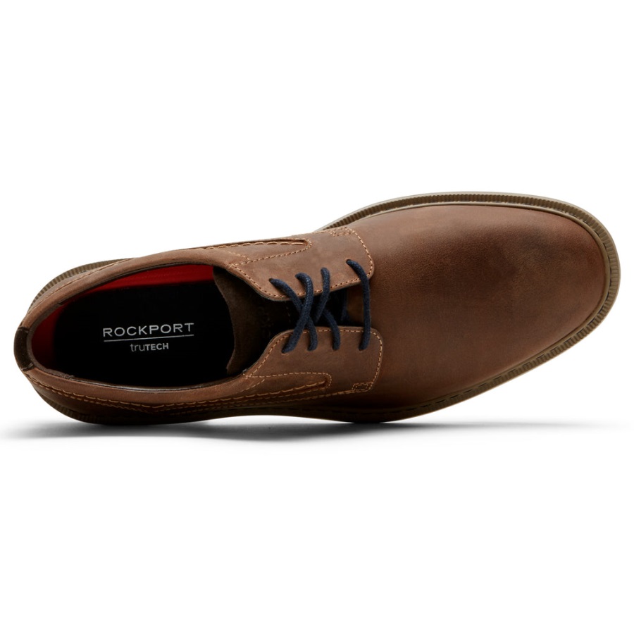 Rockport Erkek Bronzlaştırıcı Düz Burunlu Oxford Rahipler Bornozu - Görsel 9