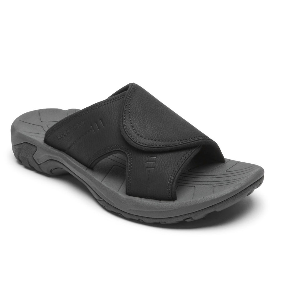 rockport_erkek_byron_slayt_sandalet_siyah.jpg Rockport Erkek Byron Slayt Sandalet Siyah - Görsel 1