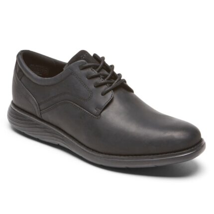 Rockport Erkek Garett Düz Burunlu Oxford Siyah Deri
