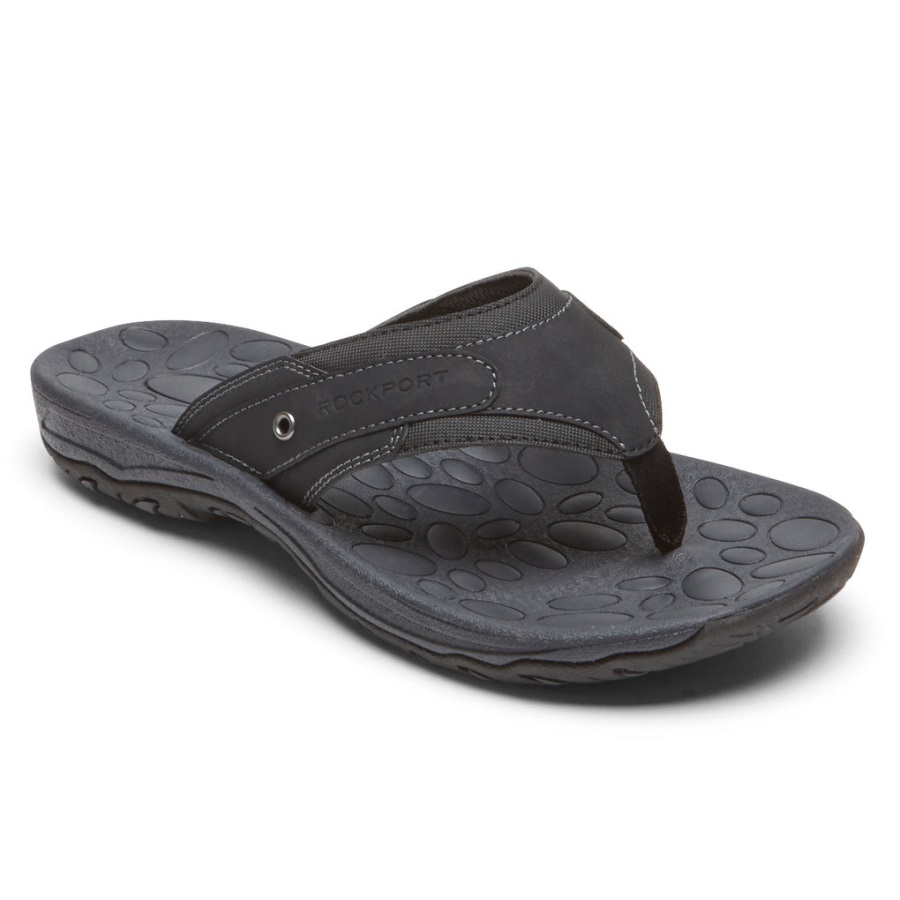 rockport_erkek_hayes_tanga_sandalet_siyah.jpg Rockport Erkek Hayes Tanga Sandalet Siyah - Görsel 1