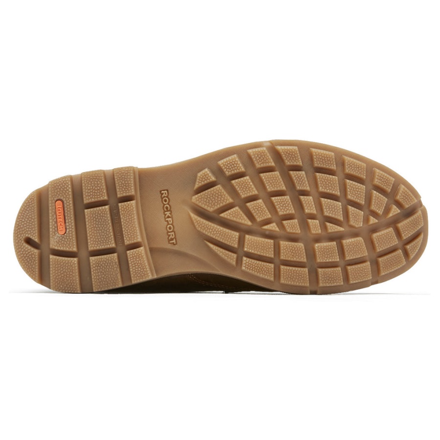 Rockport Erkek Patten Su Geçirmez Moc çizme Boston Ten Rengi Deri - Görsel 3
