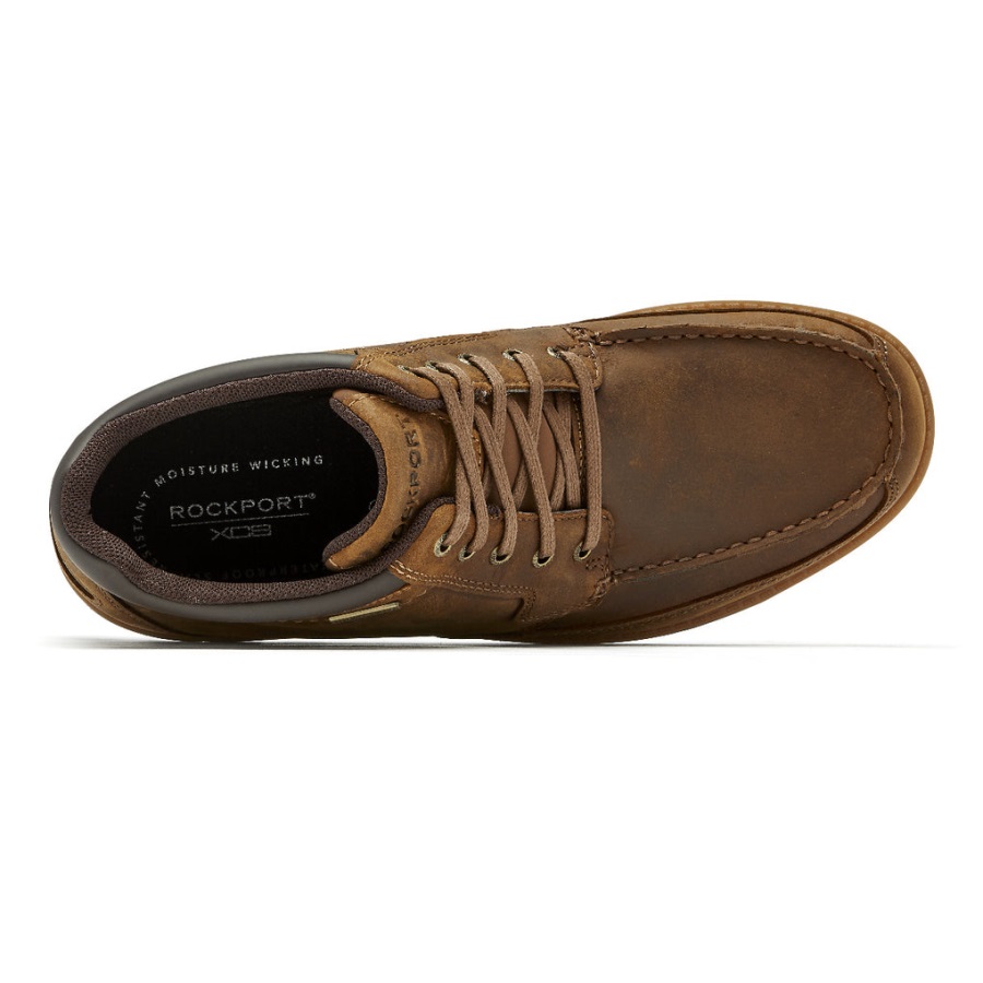 Rockport Erkek Patten Su Geçirmez Moc çizme Boston Ten Rengi Deri - Görsel 4