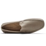 Rockport Erkek Rhyder Venedik Mokasen Taupe Eskitme Deri - Görsel 4