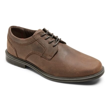 Rockport Erkek Robinsyn Su Geçirmez Düz Burunlu Oxford Bronz çılgın At