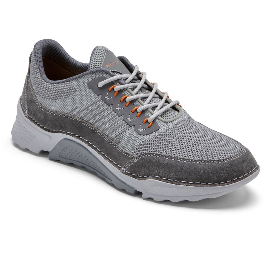 Rockport Erkek Rocsports Spor Ayakkabı Gri örgü Süet - Görsel 1