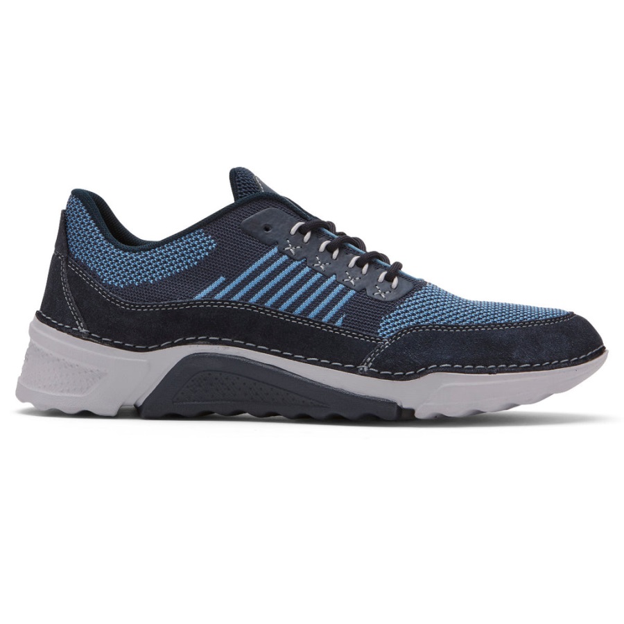 Rockport Erkek Rocsports Spor Ayakkabı Lacivert örgü Süet - Görsel 2