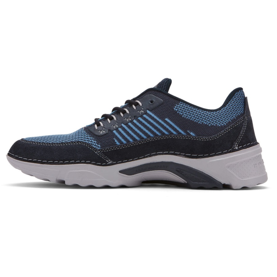 Rockport Erkek Rocsports Spor Ayakkabı Lacivert örgü Süet - Görsel 5