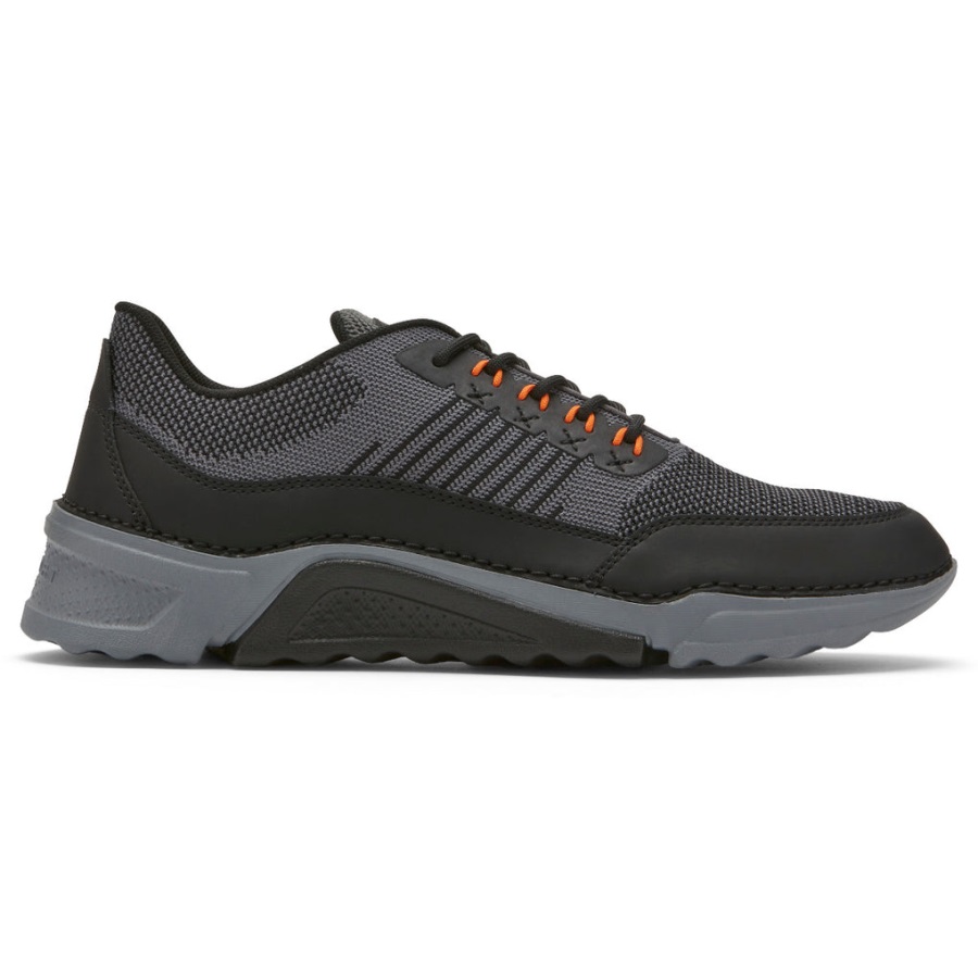 Rockport Erkek Rocsports Spor Ayakkabı Mıknatıs Gri örgü Deri - Görsel 2