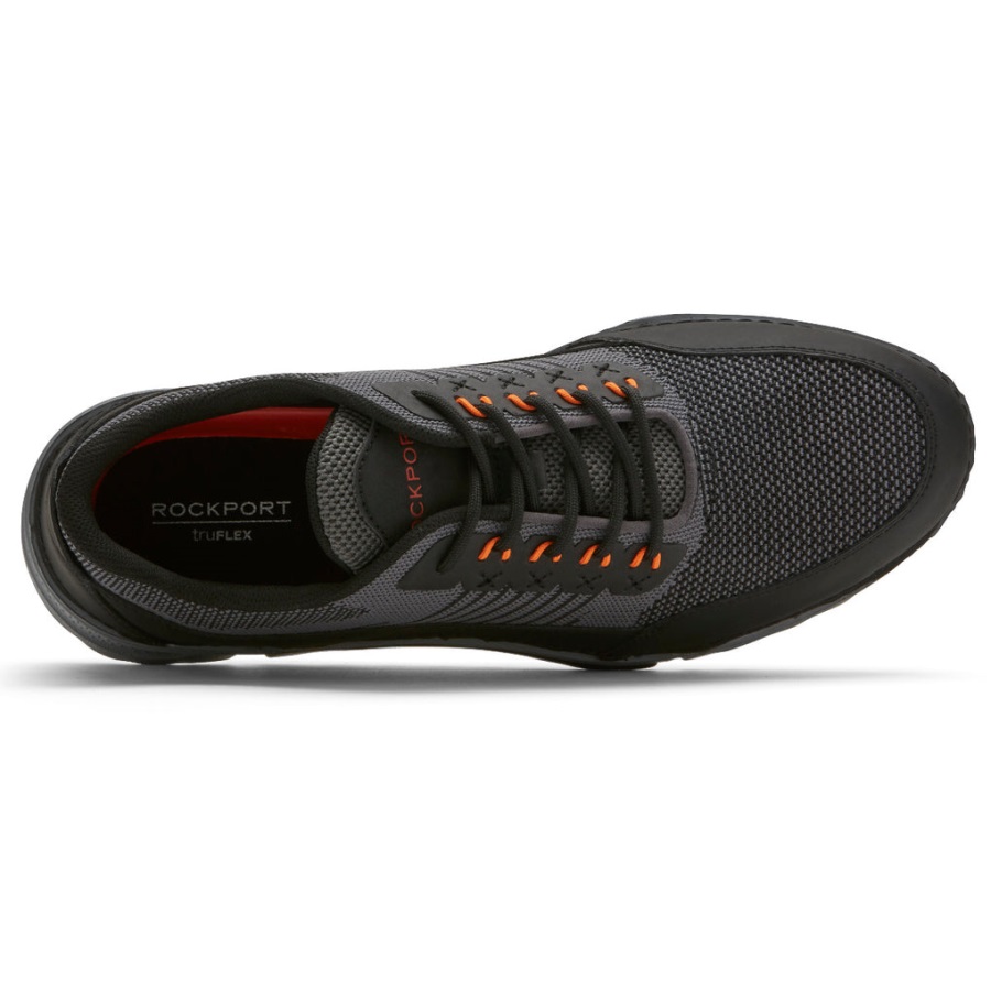 Rockport Erkek Rocsports Spor Ayakkabı Mıknatıs Gri örgü Deri - Görsel 4