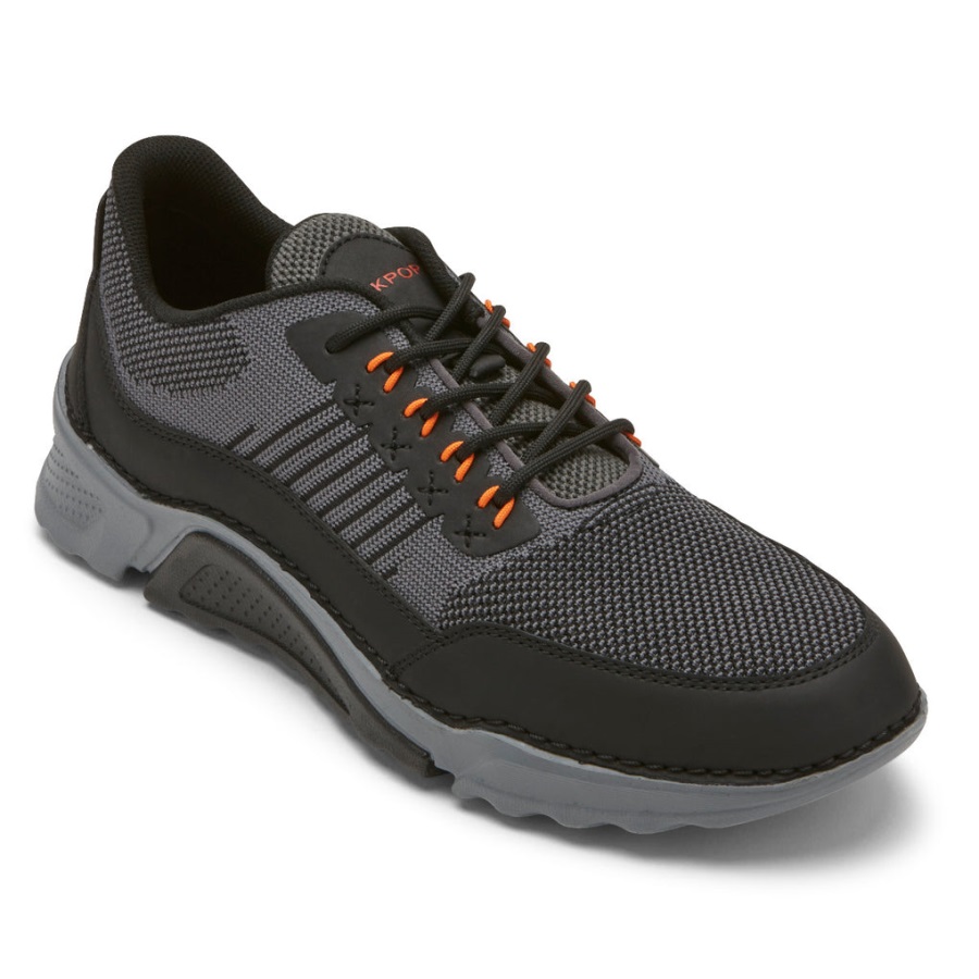 Rockport Erkek Rocsports Spor Ayakkabı Mıknatıs Gri örgü Deri - Görsel 1