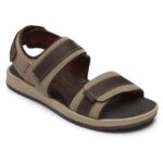 Rockport Erkek şanslı Bay Spor 3 Kayış Sandal Tan