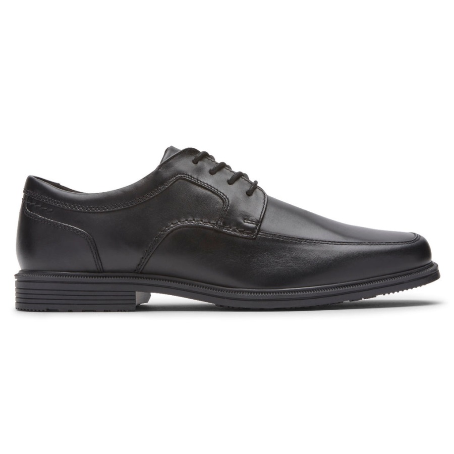 Rockport Erkek Taylor Su Geçirmez önlük Ayak Oxford Siyah - Görsel 2