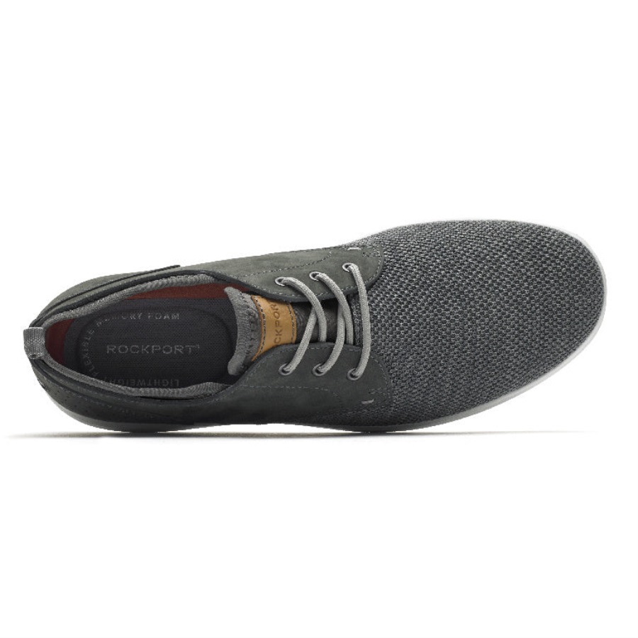 Rockport Erkek Tohumları Düz Ayak Oxford Kalaylı Nubuk Ağ - Görsel 3
