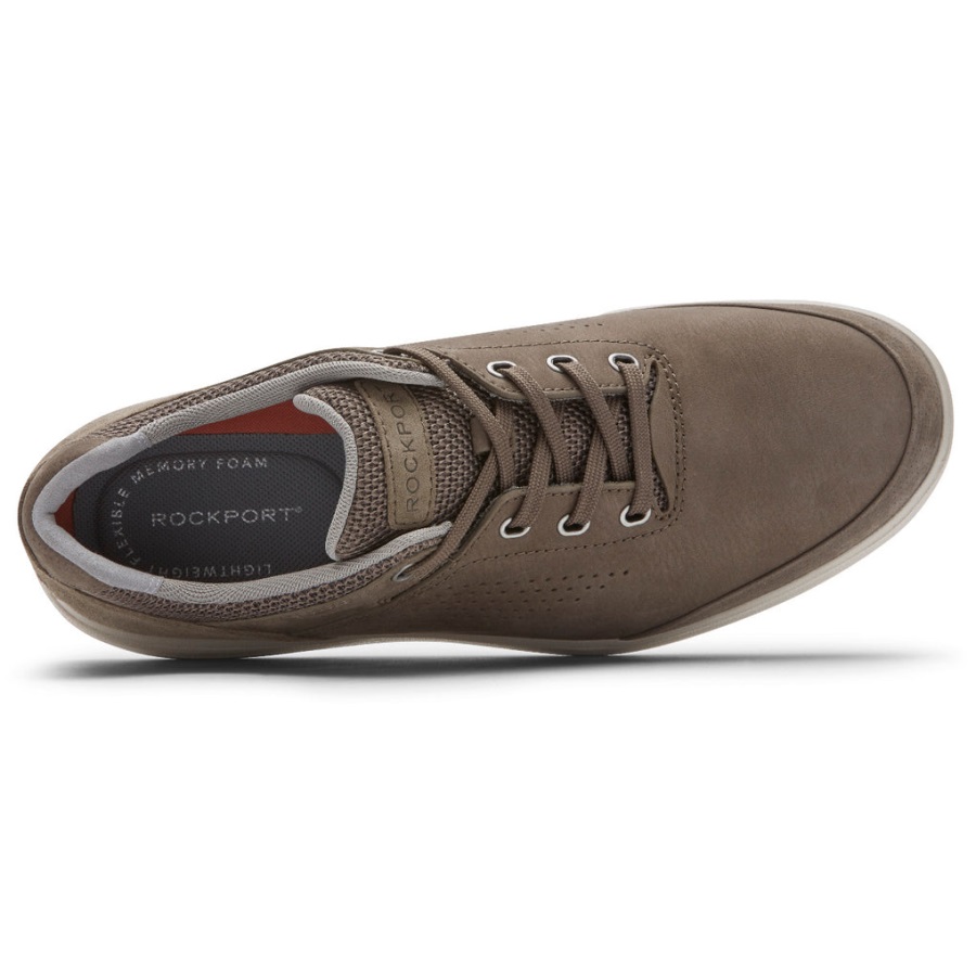 Rockport Erkek Tohumları Oxford Spor Ayakkabı Breen Kabartmalı Nubuk Süet - Görsel 4