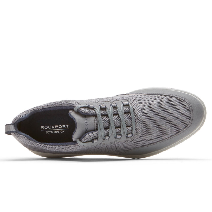 Rockport Erkek Toplam Hareket şehir Ağı Oxford çelik Gri - Görsel 4