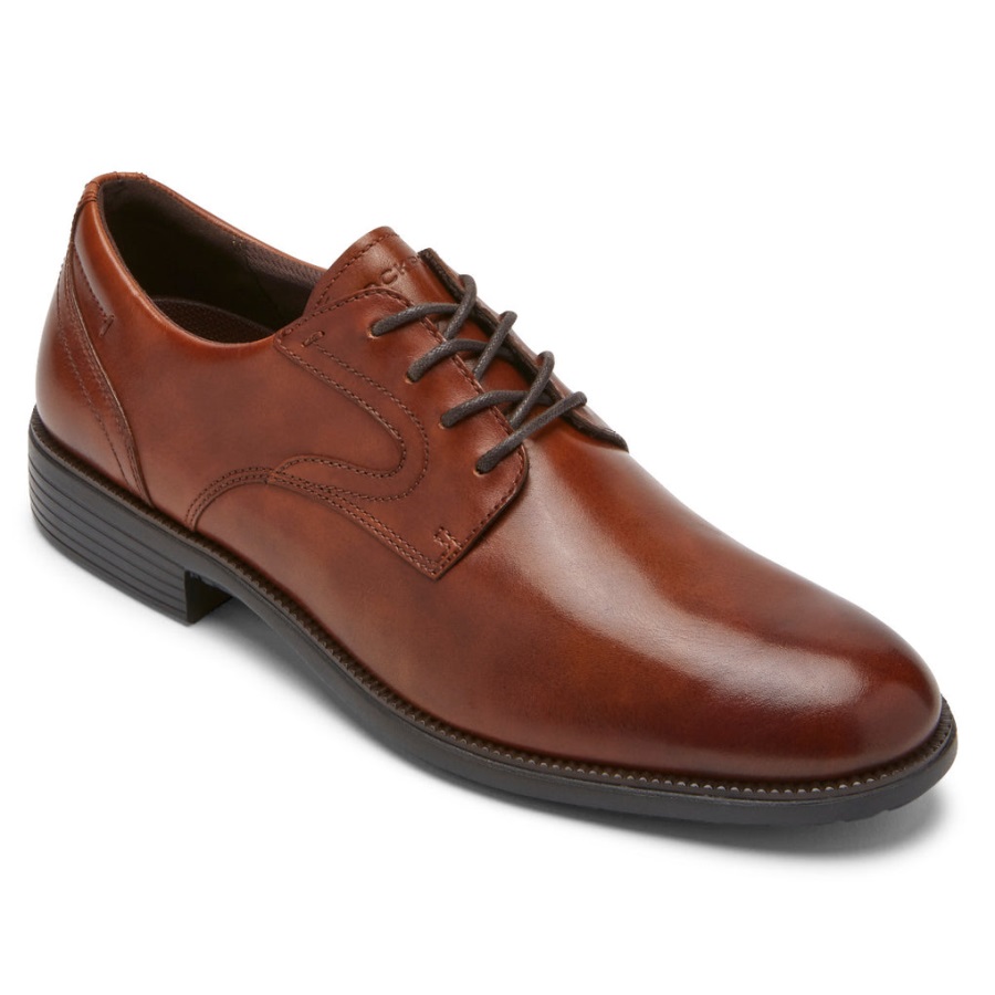 Rockport Erkek Total Motion Dressport Düz Burunlu Oxford Bronzluk - Görsel 1