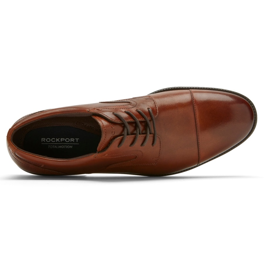 Rockport Erkek Total Motion Dressport Kap Burun Oxford Bronzluk - Görsel 4