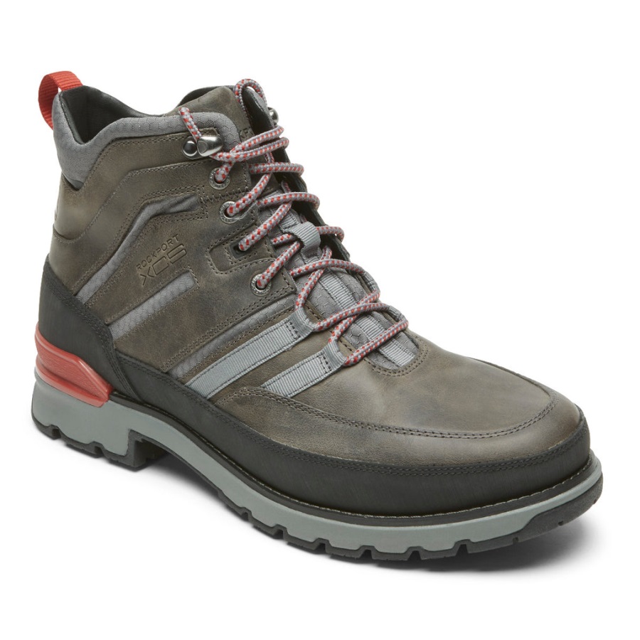 Rockport Erkek Total Motion Trek Modern Bot Su Geçirmez çelik Gri - Görsel 1