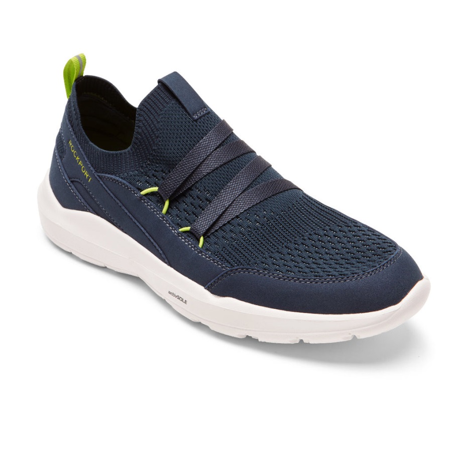 Rockport Erkek Truflex Evrim çamurluk Slip-on Spor Ayakkabı Lacivert - Görsel 1