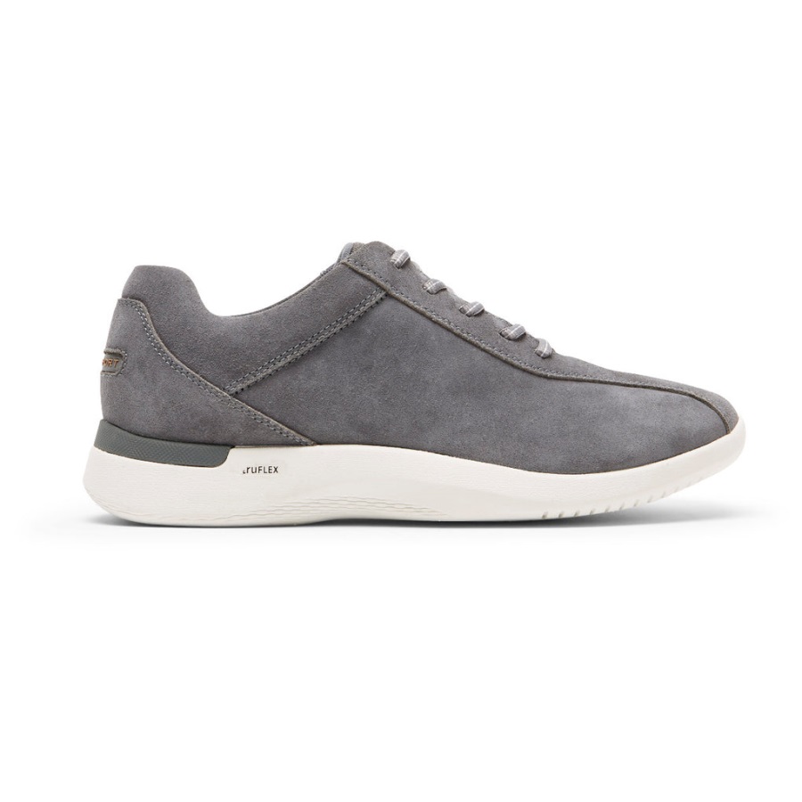 Rockport Erkek Truflex Fly Taconic Spor Ayakkabı çelik Gri Süet - Görsel 2