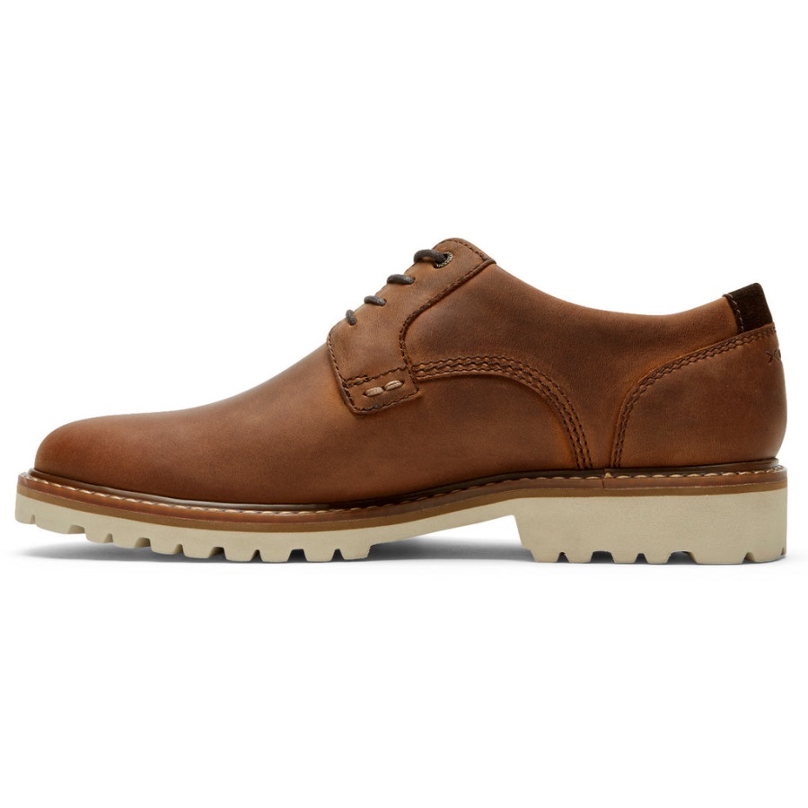 Rockport Erkek Xcs Düz Burunlu Oxford-su Geçirmez Ahşap - Görsel 5