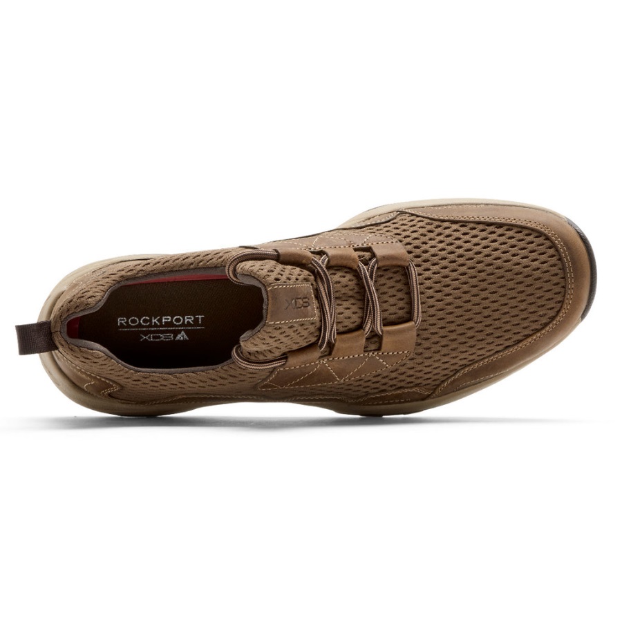 Rockport Erkek Xcs Ladin Tepe Slip-on Spor Ayakkabı Boston Ten Rengi Deri örgü - Görsel 4