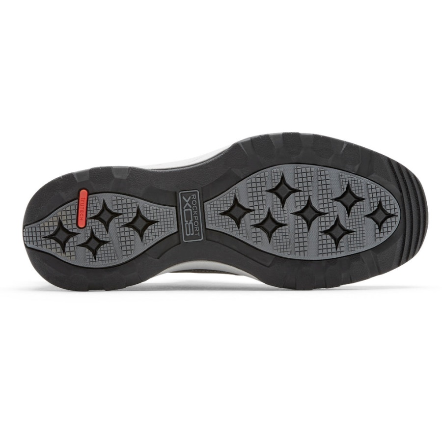 Rockport Erkek Xcs Ladin Tepe Slip-on Spor Ayakkabı Gri Deri örgü - Görsel 3