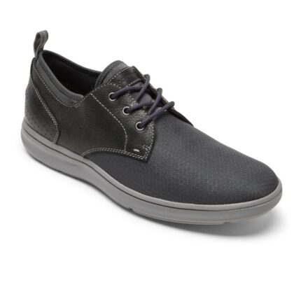 Rockport Erkek Zaden Düz Burun Oxford Koyu Gölge Deri Süet Yırtıklar