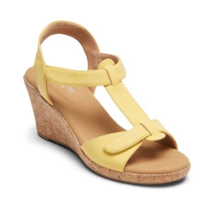 Rockport Kadın Blanca T-kayış Sandalet Sarı