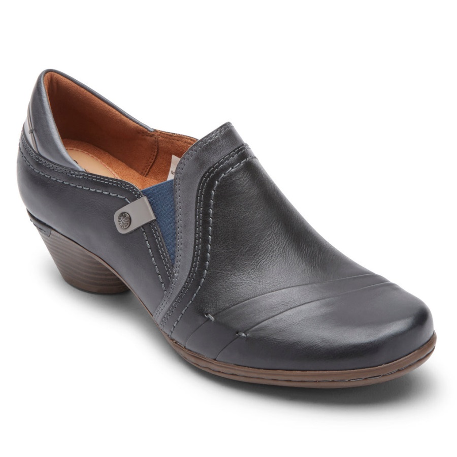 rockport_kadin_defne_slip_on_mavi_deri.jpg Rockport Kadın Defne Slip-on Mavi Deri - Görsel 1