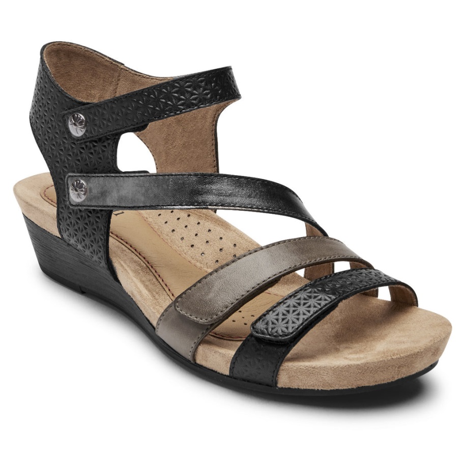 rockport_kadin_hollywood_4_askili_sandalet_siyah_cok.jpg Rockport Kadın Hollywood 4 Askılı Sandalet Siyah çok - Görsel 1