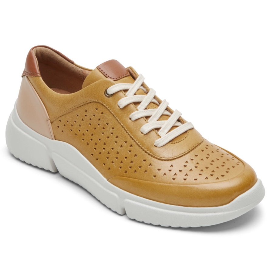 rockport_kadin_juna_delikli_spor_ayakkabi_sari.jpg Rockport Kadın Juna Delikli Spor Ayakkabı Sarı - Görsel 1