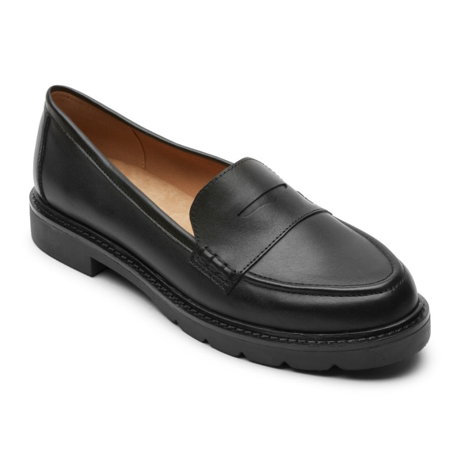 rockport_kadin_kacey_kurus_mokasen_siyah_deri.jpg Rockport Kadın Kacey Kuruş Mokasen Siyah Deri - Görsel 1