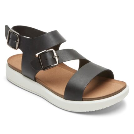 Rockport Kadın Kells Bay Asimetrik Sandalet Siyah