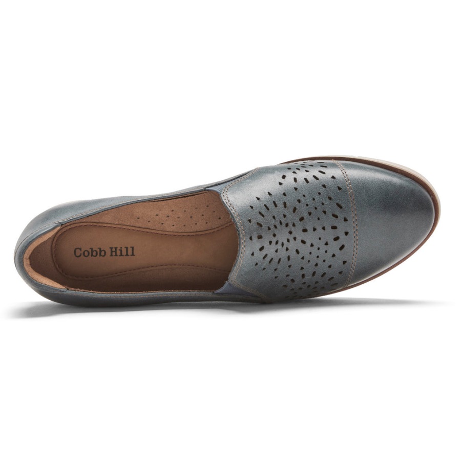 Rockport Kadın Laci Twin-gore Slip-on Deniz Mavisi Deri - Görsel 4