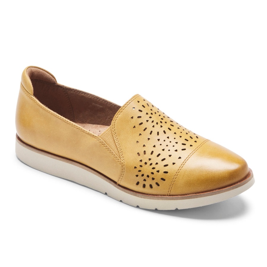 Rockport Kadın Laci Twin-gore Slip-on Sunbeam Deri - Görsel 1