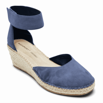 Rockport Kadın Marah Ayak Bileği Kayışı Kama Sandal Denim