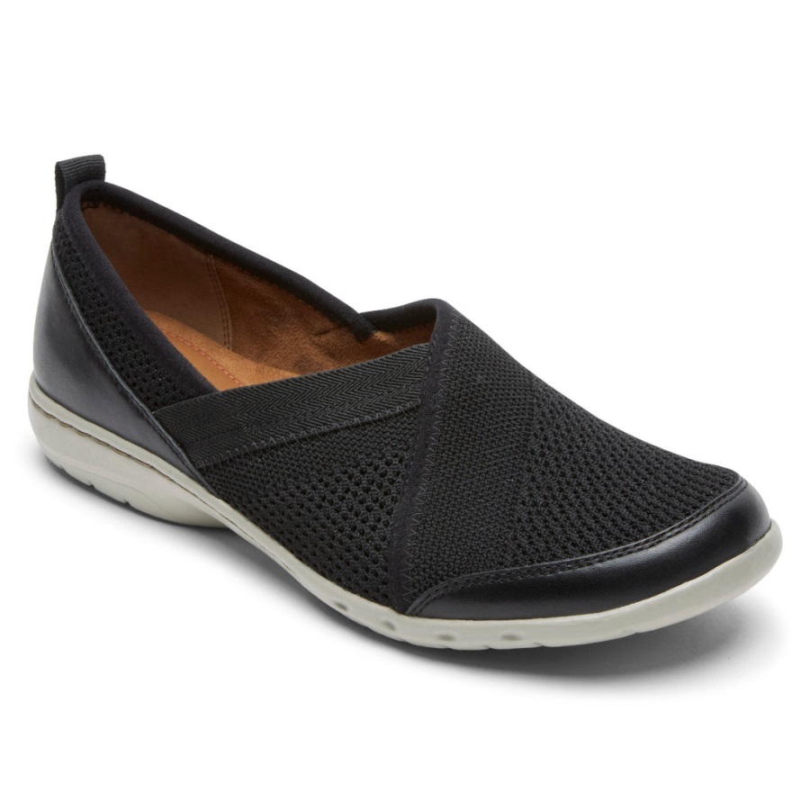 rockport_kadin_penfield_orgu_slip_on_siyah.jpg Rockport Kadın Penfield örgü Slip-on Siyah - Görsel 1