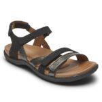 Rockport Kadın Rubey 3 Askılı Sandalet Siyah