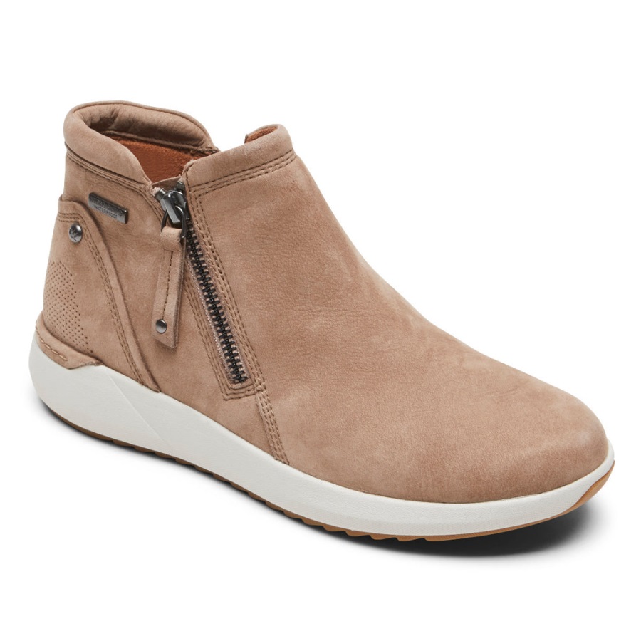 rockport_kadin_skylar_fermuarli_bot_su_gecirmez_taupe.jpg Rockport Kadın Skylar Fermuarlı Bot-su Geçirmez Taupe - Görsel 1