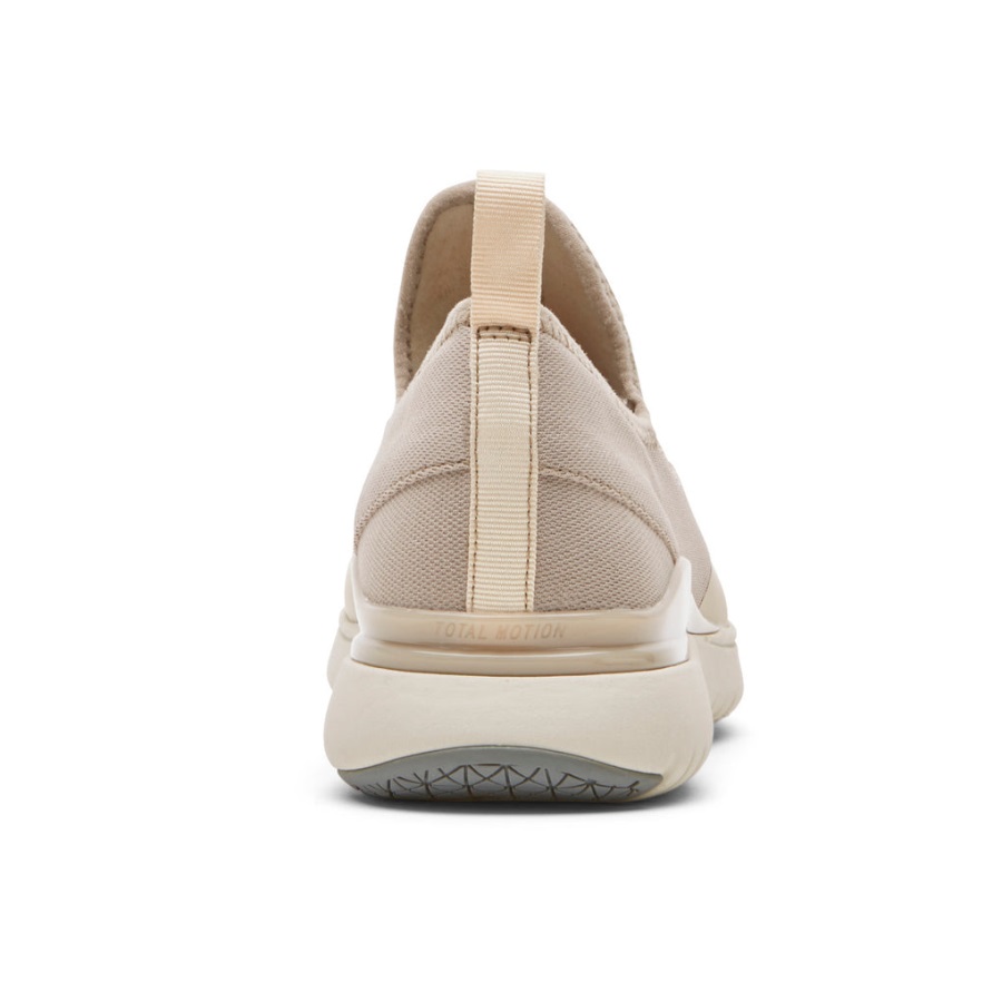Rockport Kadın Toplam Hareket Sporu örgü Slip-on Beyaz Humus Eko - Görsel 5