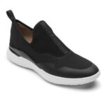 Rockport Kadın Toplam Hareket Sporu örgü Slip-on Siyah Eko