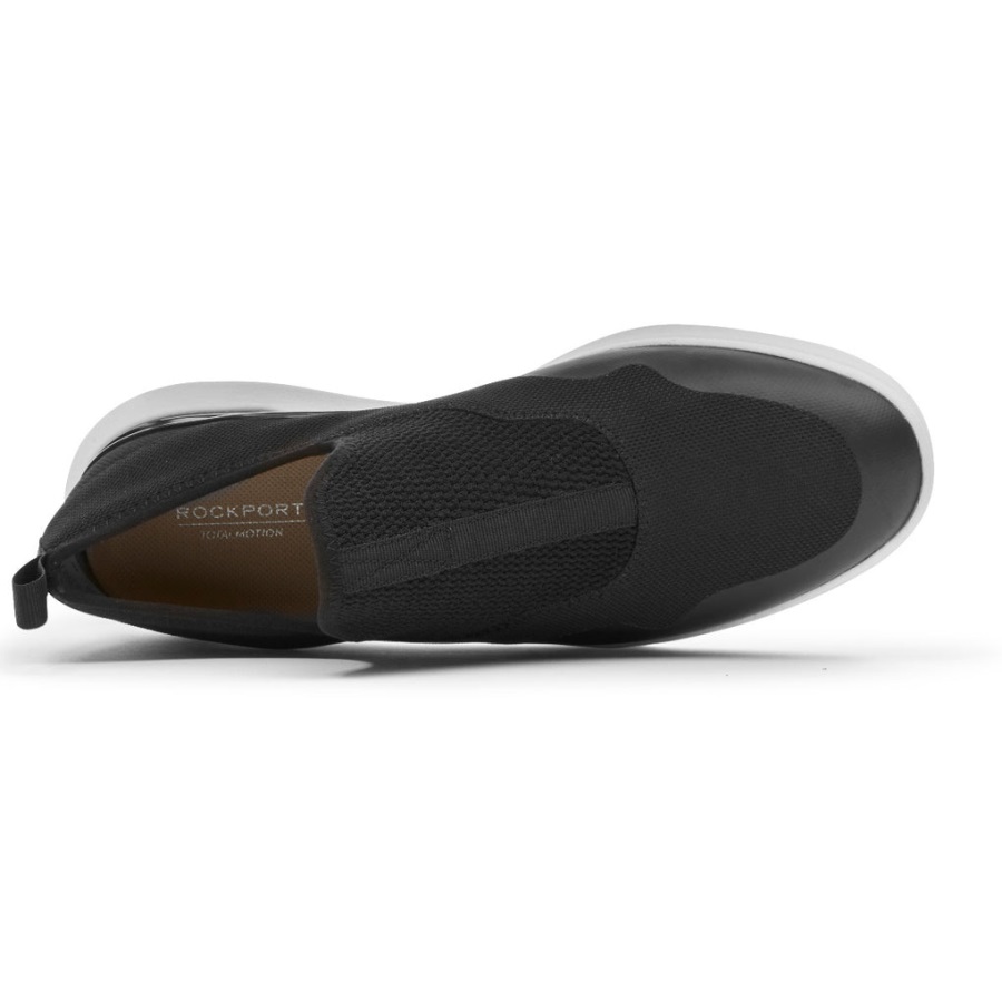 Rockport Kadın Toplam Hareket Sporu örgü Slip-on Siyah Eko - Görsel 4