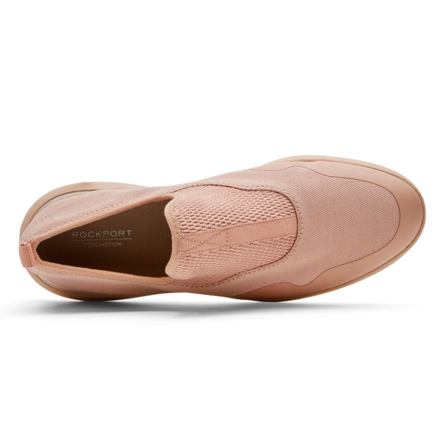 Rockport Kadın Toplam Hareket Sporu örgü Slip-on Toskana Pembe Eko - Görsel 4