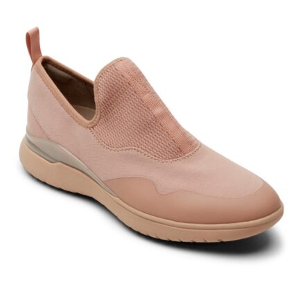 Rockport Kadın Toplam Hareket Sporu örgü Slip-on Toskana Pembe Eko