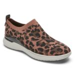 Rockport Kadın Toplam Hareket Sporu Yüksek Slip-on Ten Rengi Leopar