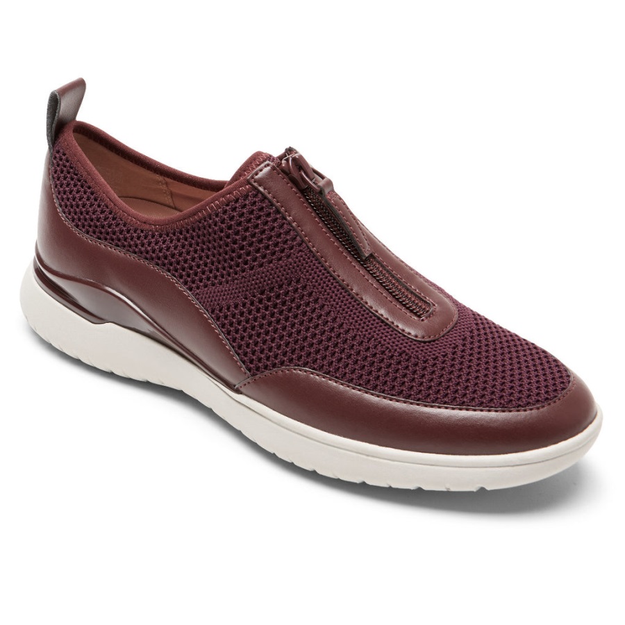 Rockport Kadın Total Motion Spor Fermuarlı Spor Ayakkabı Oxblood - Görsel 1