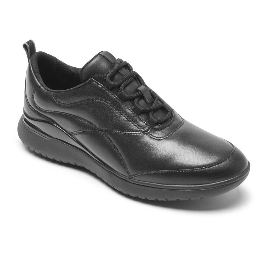Rockport Kadın Total Motion Spor Spor Ayakkabı Siyah Deri - Görsel 1